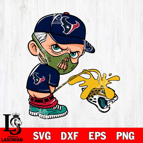 Houston Texans Hannibal Lecter Piss On Jacksonville Jaguars Svg Eps Dxf Png File, Digital Download, Instant Download