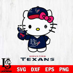 Houston Texans Hello Kitty Best Fan Svg Eps Dxf Png File, Digital Download, Instant Download