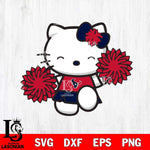 Houston Texans Hello Kitty Cheerleader Svg Eps Dxf Png File, Digital Download, Instant Download