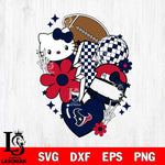 Houston Texans Hello Kitty Nfl 2 Svg Eps Dxf Png File, Digital Download, Instant Download