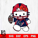 Houston Texans Hello Kitty sport 11 Svg Eps Dxf Png File, Digital Download, Instant Download