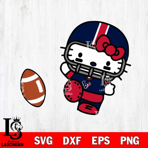 Houston Texans Hello Kitty sport 12 Svg Eps Dxf Png File, Digital Download, Instant Download