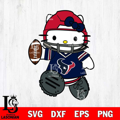 Houston Texans Hello Kitty sport Svg Eps Dxf Png File, Digital Download, Instant Download