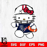 Houston Texans Hello Kitty sport 8 Svg Eps Dxf Png File, Digital Download, Instant Download