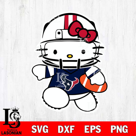 Houston Texans Hello Kitty sport 8 Svg Eps Dxf Png File, Digital Download, Instant Download