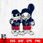 Houston Texans Jack Skellington And Pennywise Football Svg Eps Dxf Png File, Digital Download, Instant Download