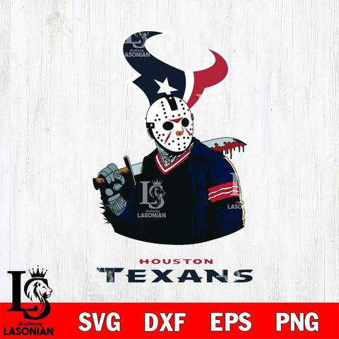 Houston Texans Jason Voorhees 10 Svg Eps Dxf Png File, Digital Download