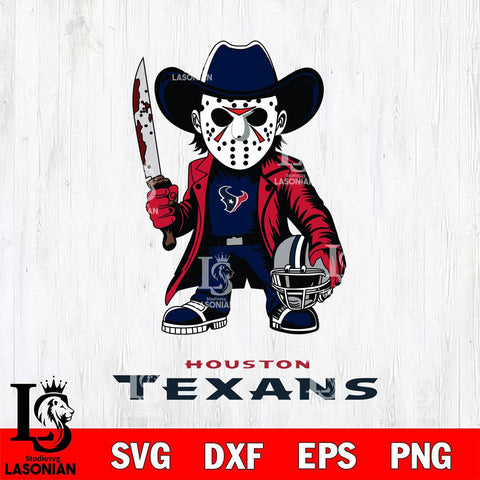 Houston Texans Jason Voorhees 3 Svg Eps Dxf Png File, Digital Download