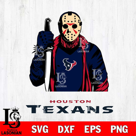 Houston Texans Jason Voorhees 6 Svg Eps Dxf Png File, Digital Download