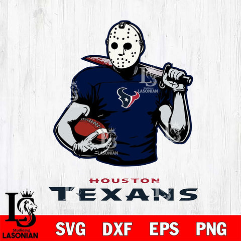 Houston Texans Jason Voorhees 9 Svg Eps Dxf Png File, Digital Download