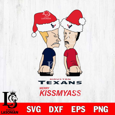 Houston Texans Merry KissMyass Svg Eps Dxf Png File,NFL Svg Files,Digital Download,Sublimation,Instant Download