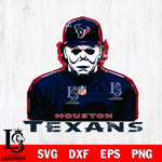 Houston Texans Michael Myers Horror Halloween Svg Eps Dxf Png File, Digital Download, Instant Download