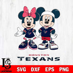 Houston Texans Mickey And Minnie Football Svg Eps Dxf Png File, NFL svg , Digital Download , Instant Download, Cricut File