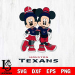 Houston Texans Mickey And Minnie Mouse Football Svg Eps Dxf Png File, Bundle NFl svg , File Cut , Digital Download , Instant Download, Laser Cut Svg Files