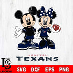 Houston Texans Mickey Minnie Football Svg Eps Dxf Png File, NFL svg , Digital Download , Instant Download, Cricut File