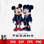 Houston Texans Mickey Minnie Mouse Rugby Svg Eps Dxf Png File, Bundle NFl svg , File Cut , Digital Download , Instant Download, Laser Cut Svg Files