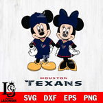 Houston Texans Mickey Minnie Rugby Svg Eps Dxf Png File, Bundle NFl svg , File Cut , Digital Download , Instant Download, Laser Cut Svg Files