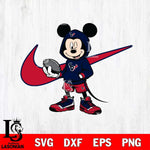 Houston Texans Mickey Wearing Hoodie Sport Svg Eps Dxf Png File, Digital Download, Instant Download