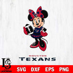 Houston Texans Minnie Mouse, Svg Eps Dxf Png File, Digital Download