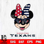 Houston Texans Minnie Mouse Love 2, Svg Eps Dxf Png File, Digital Download