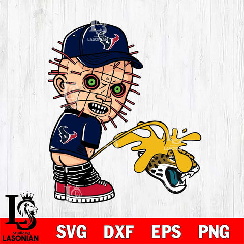 Houston Texans Pinhead Piss On Jacksonville Jaguars Svg Eps Dxf Png File, Digital Download, Instant Download