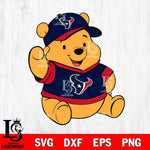 Houston Texans Pooh Bear Svg Eps Dxf Png File, Digital Download, Instant Download