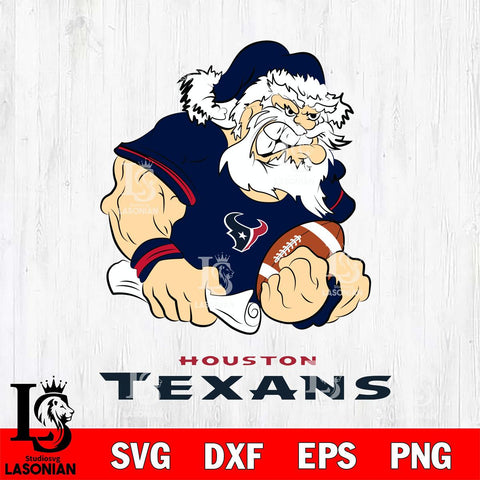 Houston Texans Santa Claus Angry Svg Eps Dxf Png File,NFL Svg Files,Digital Download,Sublimation,Instant Download