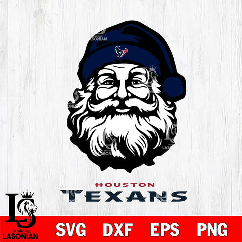 Houston Texans Santa Claus Christmas Svg Eps Dxf Png File,NFL Svg Files,Digital Download,Sublimation,Instant Download