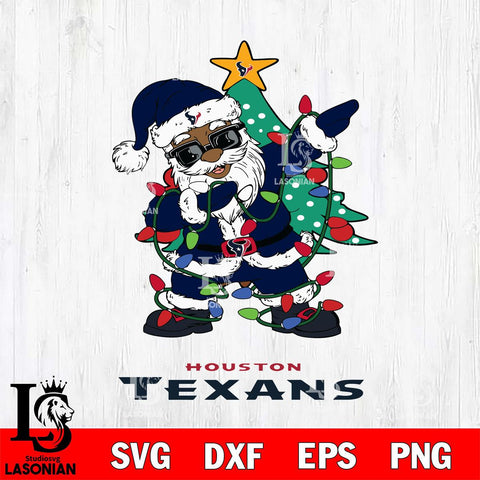 Houston Texans Santa Claus Ugly Christmas Svg Eps Dxf Png File,NFL Svg Files,Digital Download,Sublimation,Instant Download