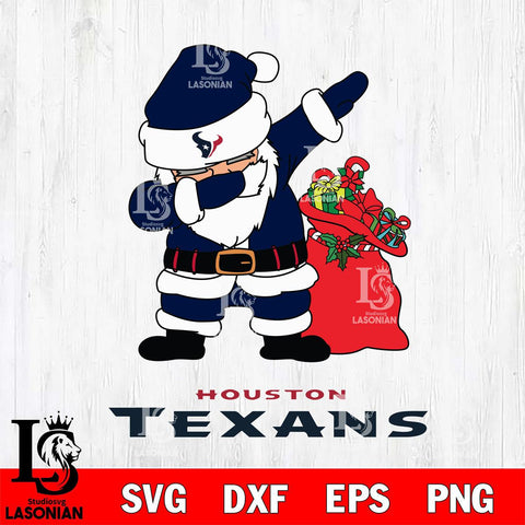 Houston Texans Santa Dabbing Christmas Svg Eps Dxf Png File,NFL Svg Files,Digital Download,Sublimation,Instant Download