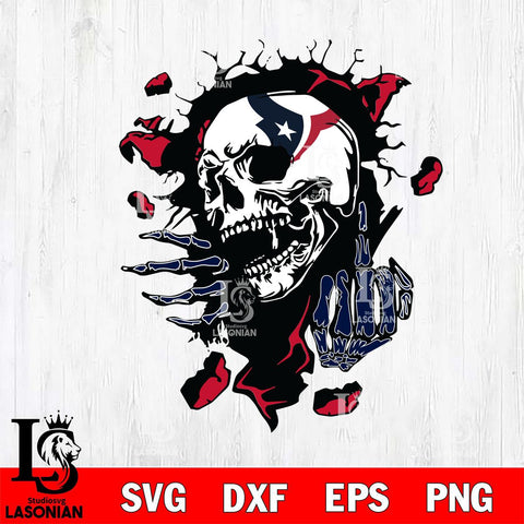 Houston Texans Savage Skull SVG