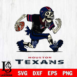 Houston Texans Skeleton Football Svg Eps Dxf Png File, Digital Download