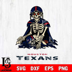 Houston Texans Skeleton Football 3 Svg Eps Dxf Png File, Digital Download