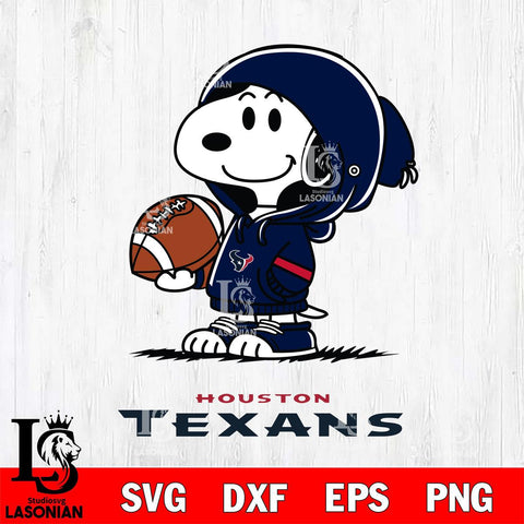 Houston Texans Snoopy Football Svg Eps Dxf Png File, NFL svg , Digital Download , Instant Download, Cricut File