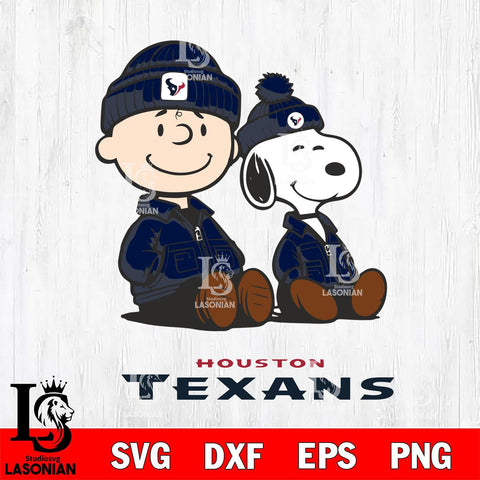 Houston Texans Snoopy and Charlie Sport Svg Eps Dxf Png File, Cut file Digital Download ,Instant Download, Cricut File