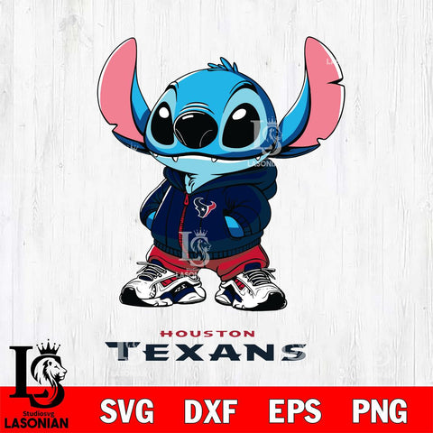 Houston Texans Stitch Disney NFL Svg Eps Dxf Png File, Digital Download, Instant Download