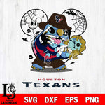 Houston Texans Stitch Freddy Krueger Halloween Svg Eps Dxf Png File, Digital Download, Instant Download