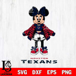 Houston Texans Style Minnie Disney Svg Eps Dxf Png File, Digital Download, Instant Download