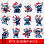 Houston Texans  Stitch Christmas NFL Bundle 12 Svg Eps Dxf Png File, Digital Download, Instant Download