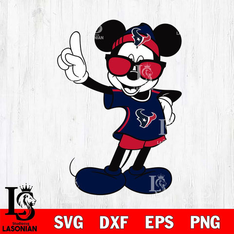 Houston Texans mickey christmas 5 Svg Eps Dxf Png File, Digital Download, Instant Download