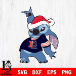 Illinois Fighting Illini Disney Lilo & Stitch Christmas Svg Eps Dxf Png File, Digital Download, Instant Download