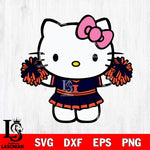 Illinois Fighting Illini Hello Kitty Cheerleader 9 Svg Eps Dxf Png File, Digital Download, Instant Download