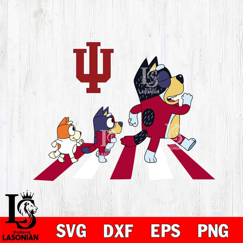 Indiana Hoosiers Bluey 6 Svg Eps Dxf Png File, Digital Download, Instant Download