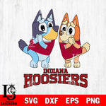 Indiana Hoosiers Bluey & Bingo 5 Svg Eps Dxf Png File, NCAA svg, Digital Download, Instant Download