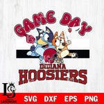 Indiana Hoosiers Bluey & Bingo 9 Svg Eps Dxf Png File, NCAA svg, Digital Download, Instant Download