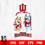 Indiana Hoosiers Bluey Bingo Dance Mode Svg Eps Dxf Png File, NCAA svg, Digital Download, Instant Download