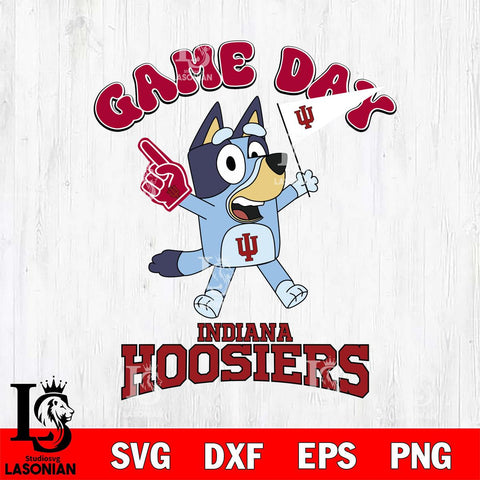 Indiana Hoosiers Bluey Game Day Svg Eps Dxf Png File, Digital Download, Instant Download