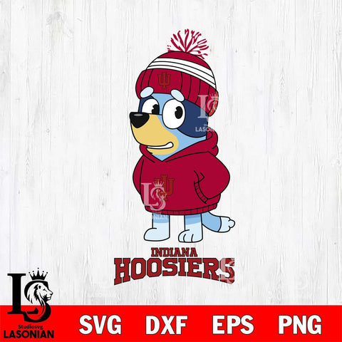 Indiana Hoosiers Bluey Hoodie rugby Svg Eps Dxf Png File, Digital Download ,Instant Download, Cricut File