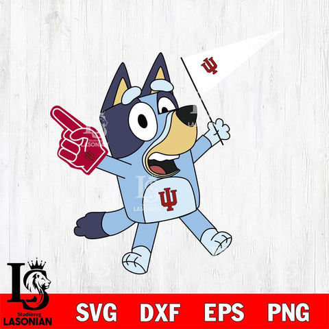 Indiana Hoosiers Bluey flag Svg Eps Dxf Png File, Digital Download, Instant Download