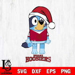 Indiana Hoosiers Christmas Bluey Sport Cut Files,Bluey Cricut,Christmas Svg , Bluey svg , Digital Download, dxf eps png pdf file